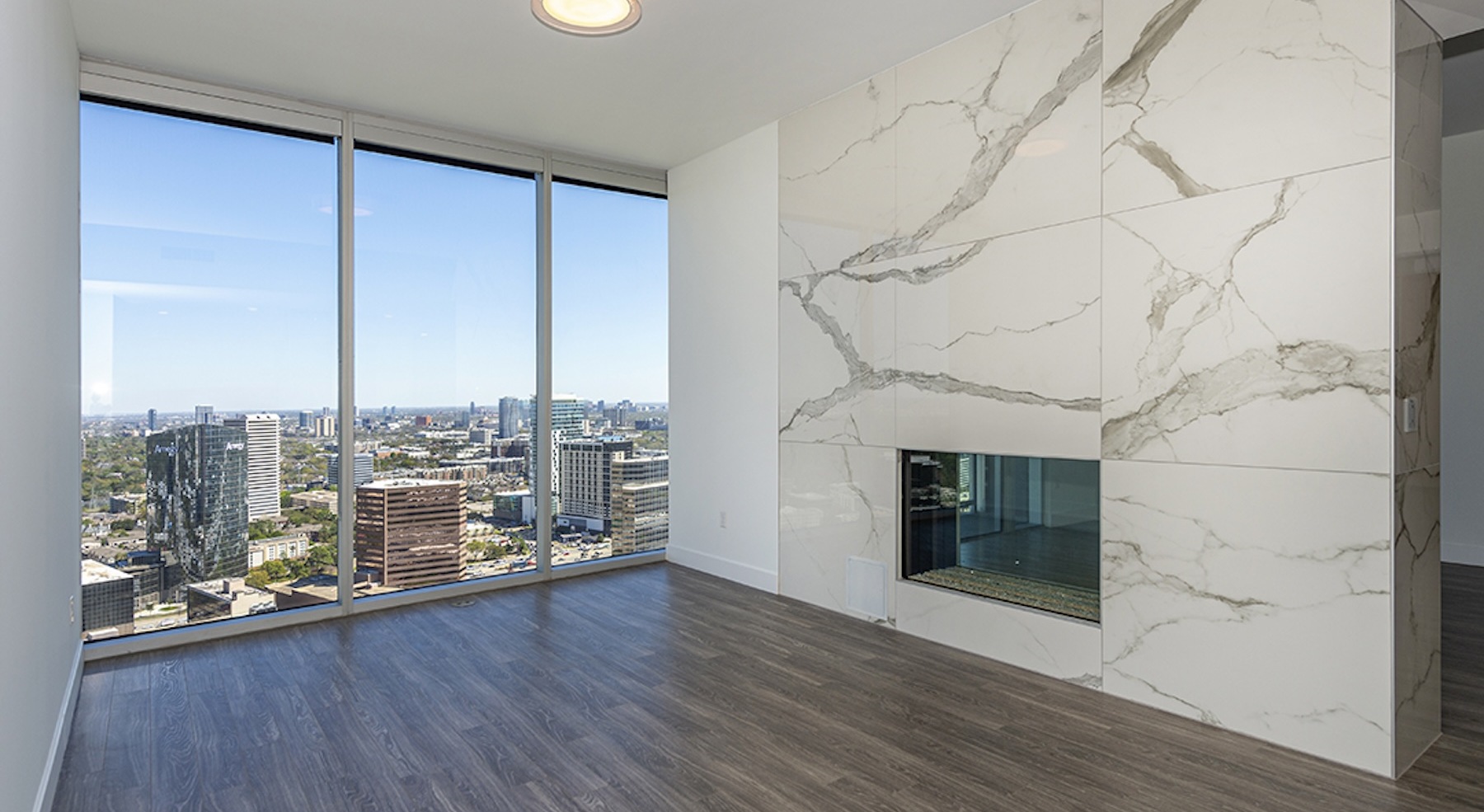 spacious room with views of the community