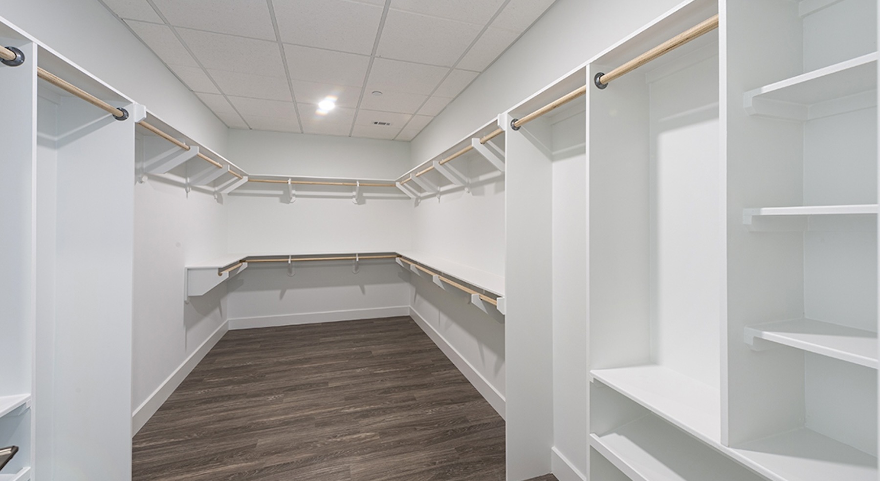 closets with space for all of your belongings
