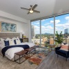 bedroom with large window